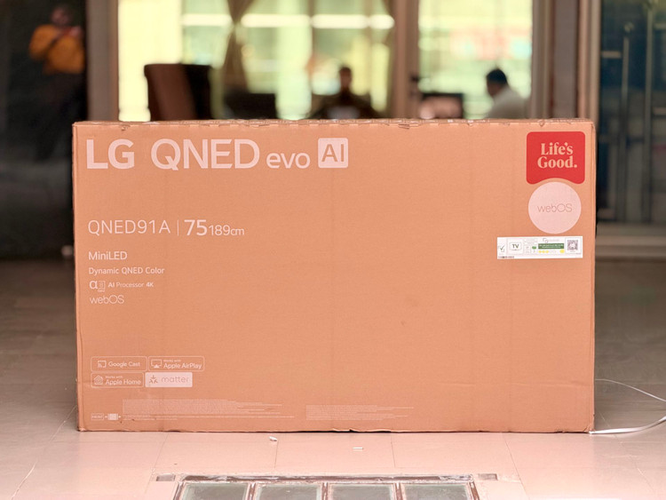 تلویزیون MINI LED ال جی 75QNED91A مونتاژ چین 2025 | ضمانت اصالت + تست کامل در منزل