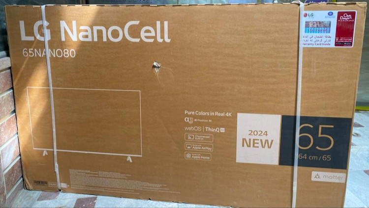 کارتن تلویزیون ال جی 65NANO80T