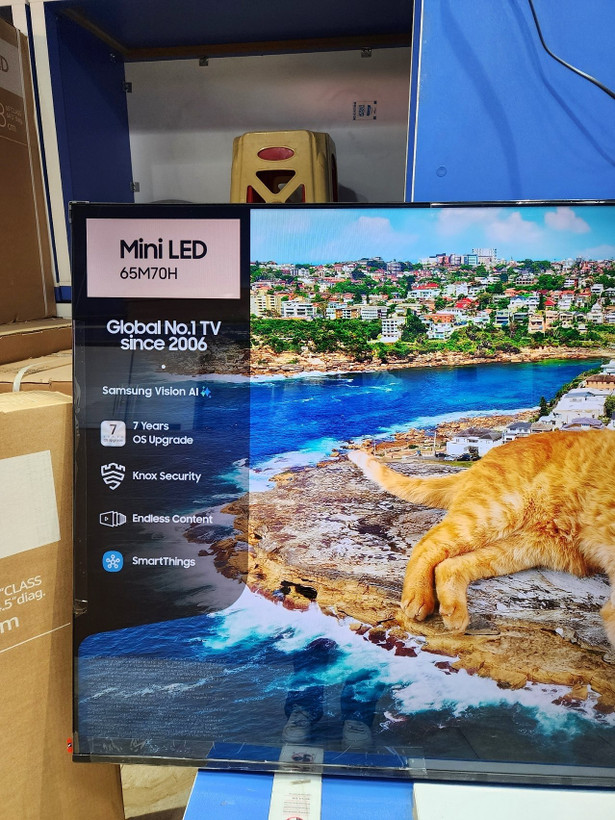 تلویزیون MINI LED سامسونگ 55M70H مونتاژ مصر 2026 | ضمانت اصالت + تست کامل در منزل